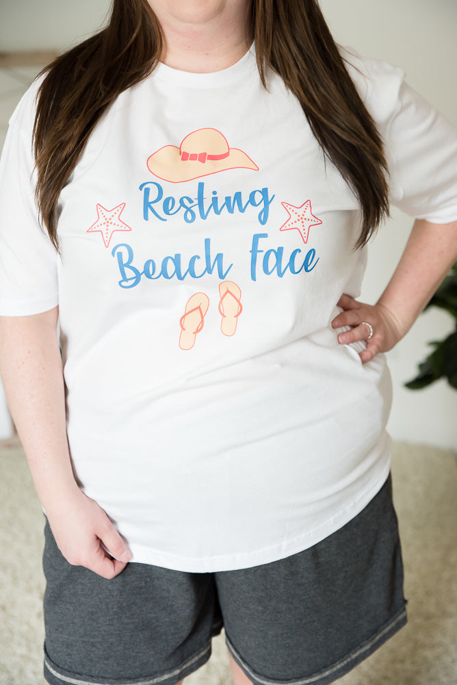 Resting Beach Face Graphic Tee