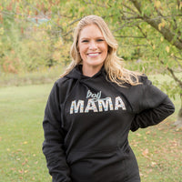 Boy Mama Graphic Hoodie in Black