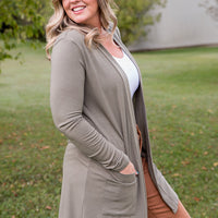 Ready for It Cardigan in Olive