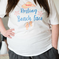 Resting Beach Face Graphic Tee