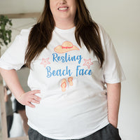 Resting Beach Face Graphic Tee