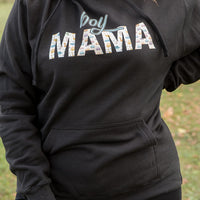 Boy Mama Graphic Hoodie in Black