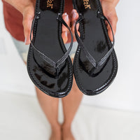 Sassy Sandals in Black