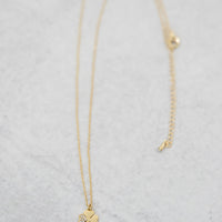 Crystal Clover Necklace in Gold