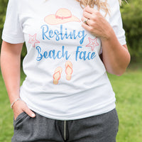 Resting Beach Face Graphic Tee