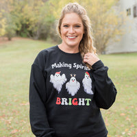 Making Spirits Bright Graphic Crewneck Sweatshirt