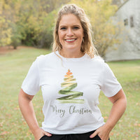 Merry Christmas Tree Graphic Tee