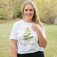 Merry Christmas Tree Graphic Tee