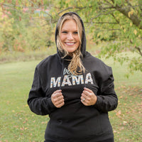 Boy Mama Graphic Hoodie in Black