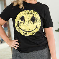 Vintage Smiley Face Graphic Tee