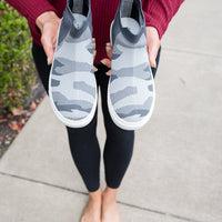 Bess Sneakers in Gray Camo