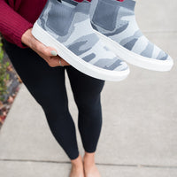 Bess Sneakers in Gray Camo