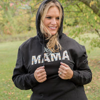 Boy Mama Graphic Hoodie in Black