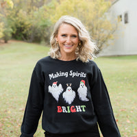 Making Spirits Bright Graphic Crewneck Sweatshirt