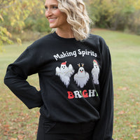 Making Spirits Bright Graphic Crewneck Sweatshirt