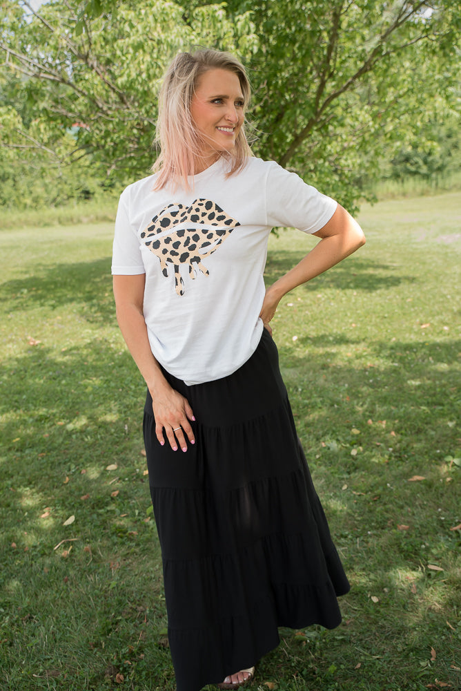 Leopard Lips Graphic Tee