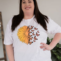 A Monarch Sunflower Graphic Tee