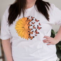 A Monarch Sunflower Graphic Tee