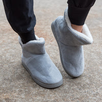 Around the House Slipper Boots in Gray