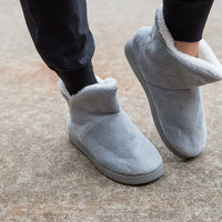 Around the House Slipper Boots in Gray