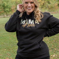 Mama of Both Graphic Hoodie in Black