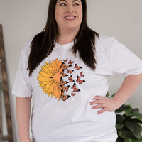 A Monarch Sunflower Graphic Tee