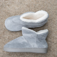 Around the House Slipper Boots in Gray