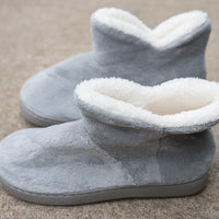 Around the House Slipper Boots in Gray