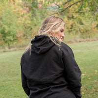 Mama of Both Graphic Hoodie in Black