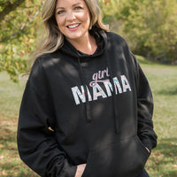 Girl Mama Graphic Hoodie in Black