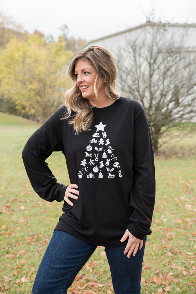 Decorate the Tree Long Sleeve Graphic Tee