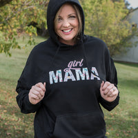 Girl Mama Graphic Hoodie in Black