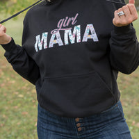 Girl Mama Graphic Hoodie in Black