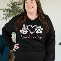 Peace Love Dogs Graphic Tee