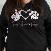 Peace Love Dogs Graphic Tee