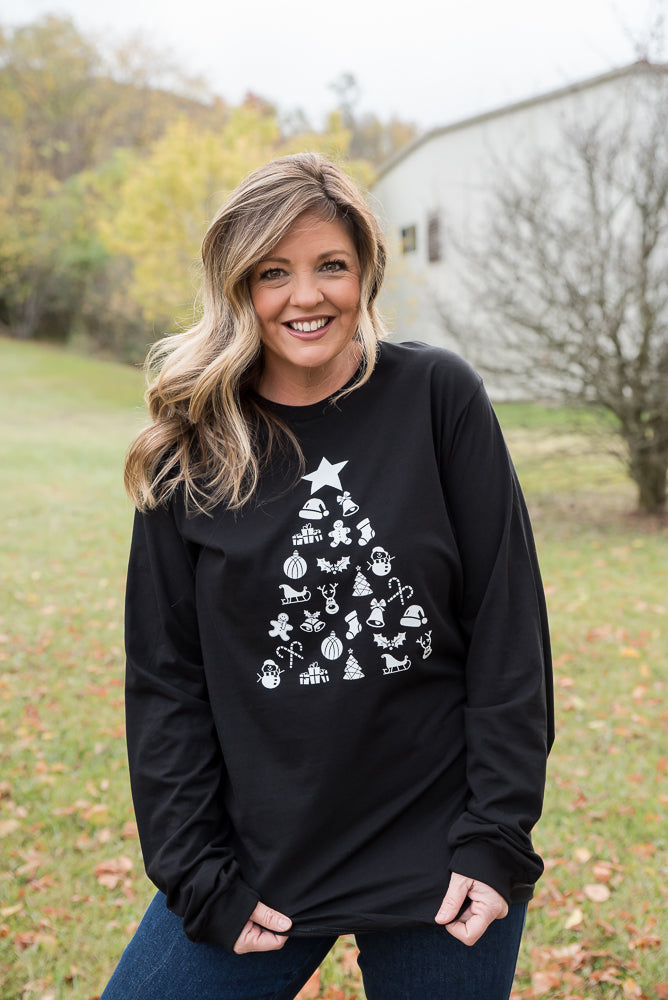 Decorate the Tree Long Sleeve Graphic Tee