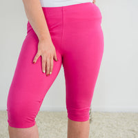 Point of Return Capri Leggings in Pink