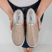 Four Seasons Rose Gold Glitter Sneaker