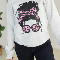 Pink Leopard Lady Crewneck