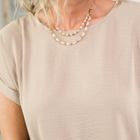 In the Moment Necklace in Nude