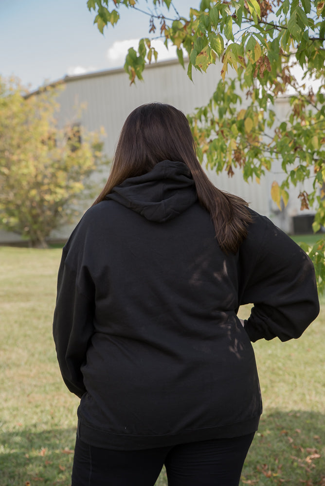 Girl Mama Graphic Hoodie in Black