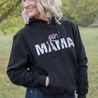 Girl Mama Graphic Hoodie in Black