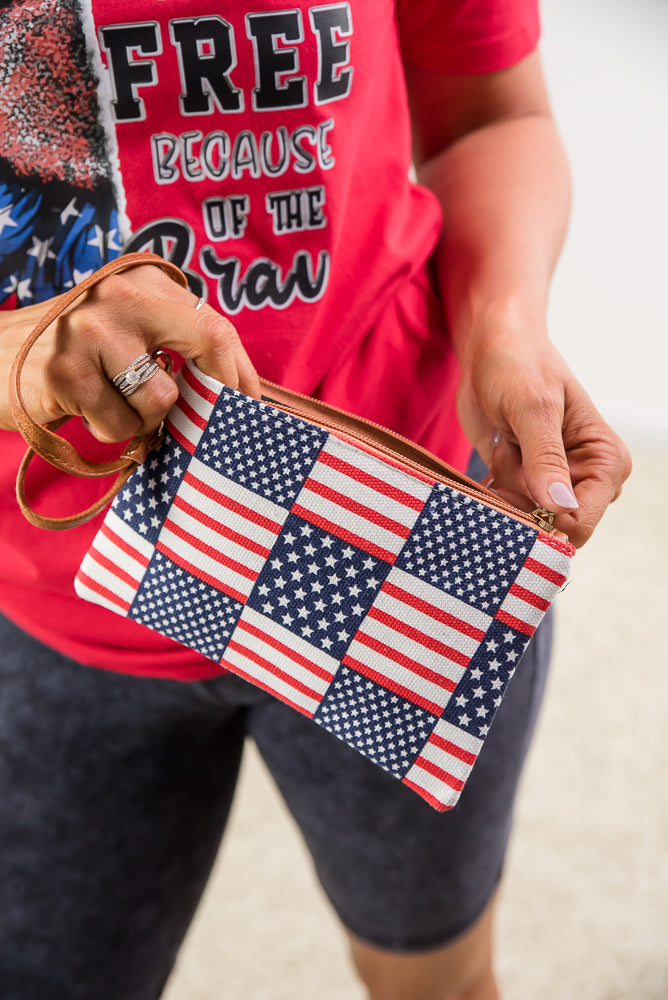 Stars & Stripes Wristlet