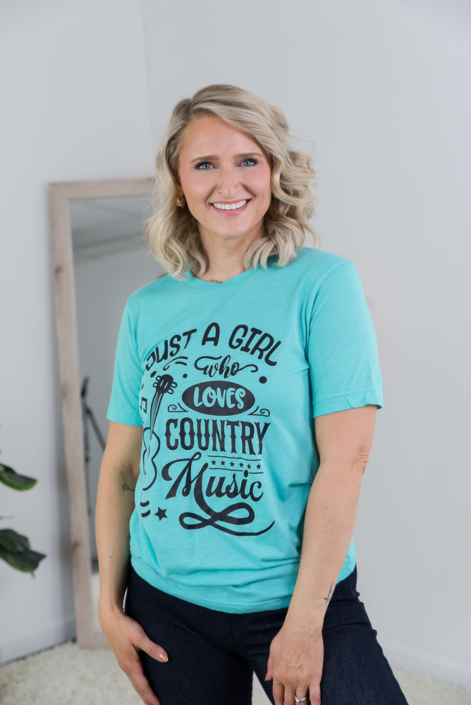 Loves Country Music Tee