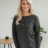 Everlasting Love Top in Charcoal