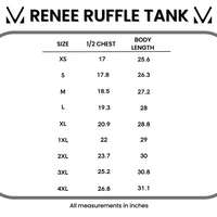 IN STOCK Renee Ruffle Tank - Fall Floral Leaves