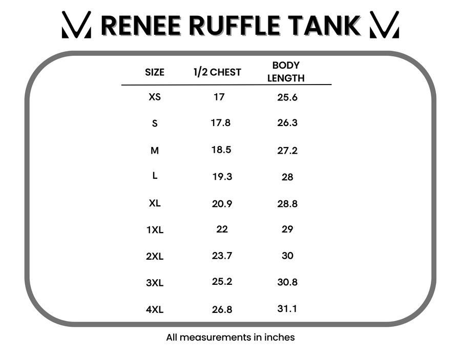 IN STOCK Renee Ruffle Tank - Olive FINAL SALE