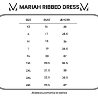 IN STOCK Mariah Ribbed Dress - Mocha Stripes