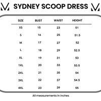 IN STOCK Sydney Scoop Dress - Aqua Floral