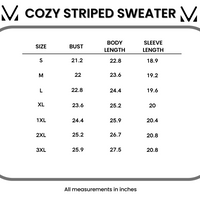 IN STOCK Cozy Striped Sweater - Mauve